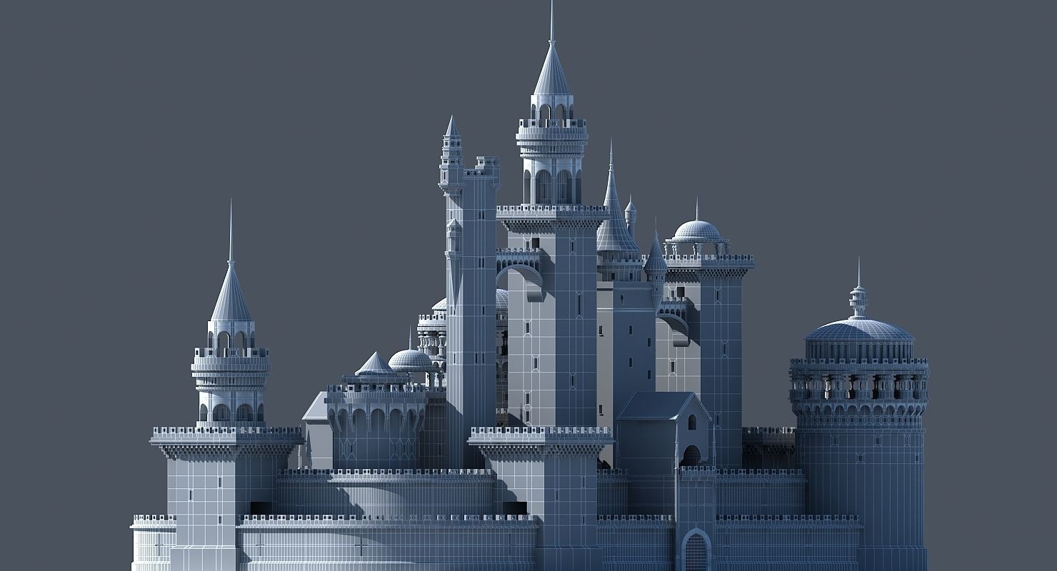 Fantasy Castle 003 3D model_10