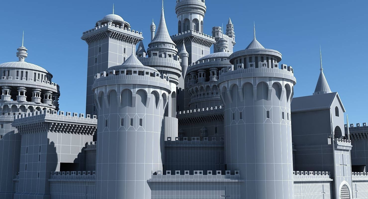 Fantasy Castle 003 3D model_11