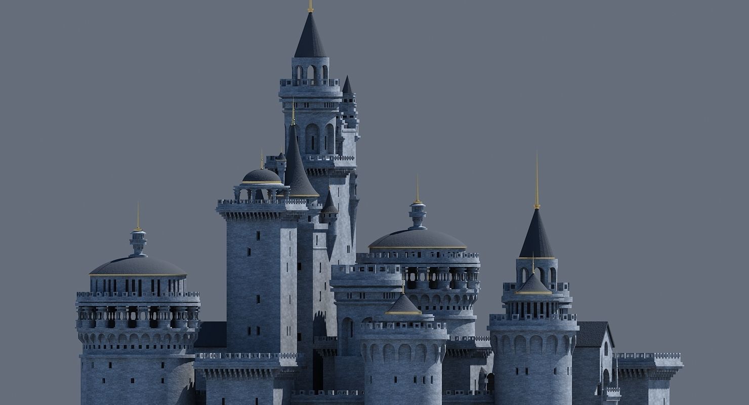 Fantasy Castle 003 3D model_6