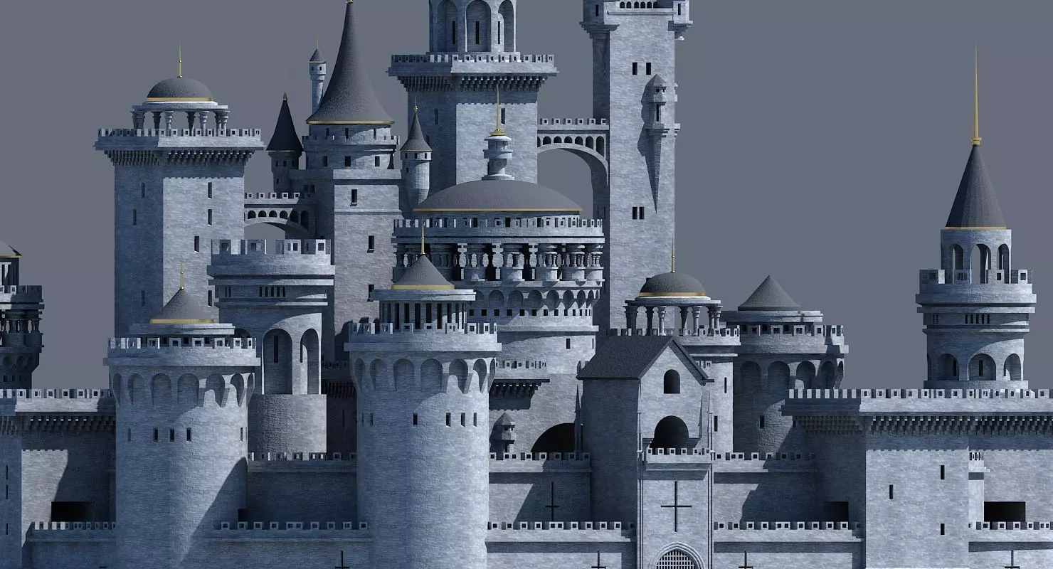 Fantasy Castle 003 3D model_0