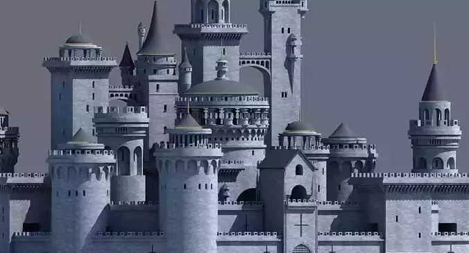 Fantasy Castle 003 3D model