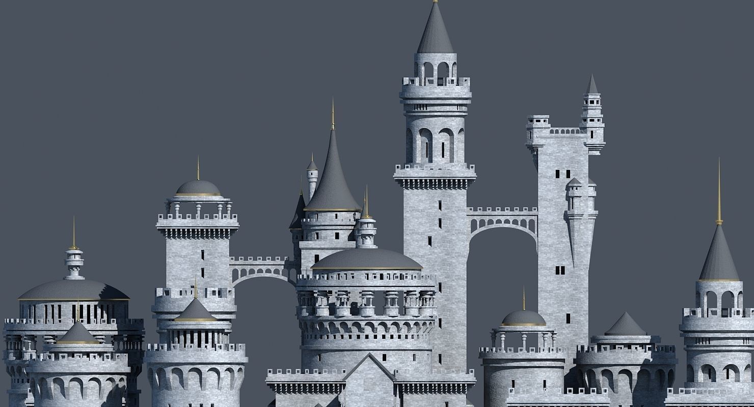 Fantasy Castle 003 3D model_5