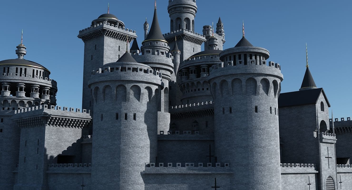 Fantasy Castle 003 3D model_15