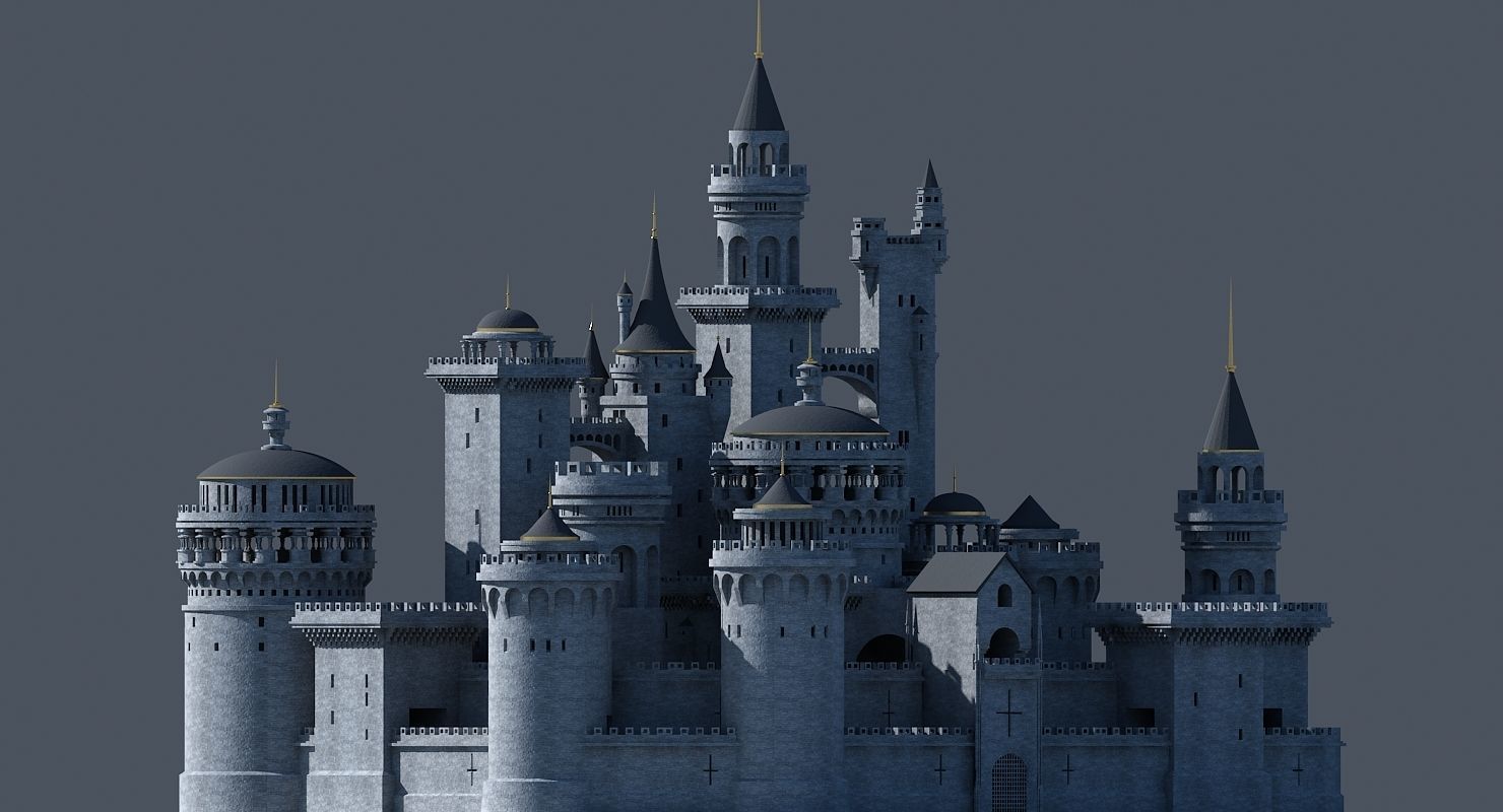 Fantasy Castle 003 3D model_8