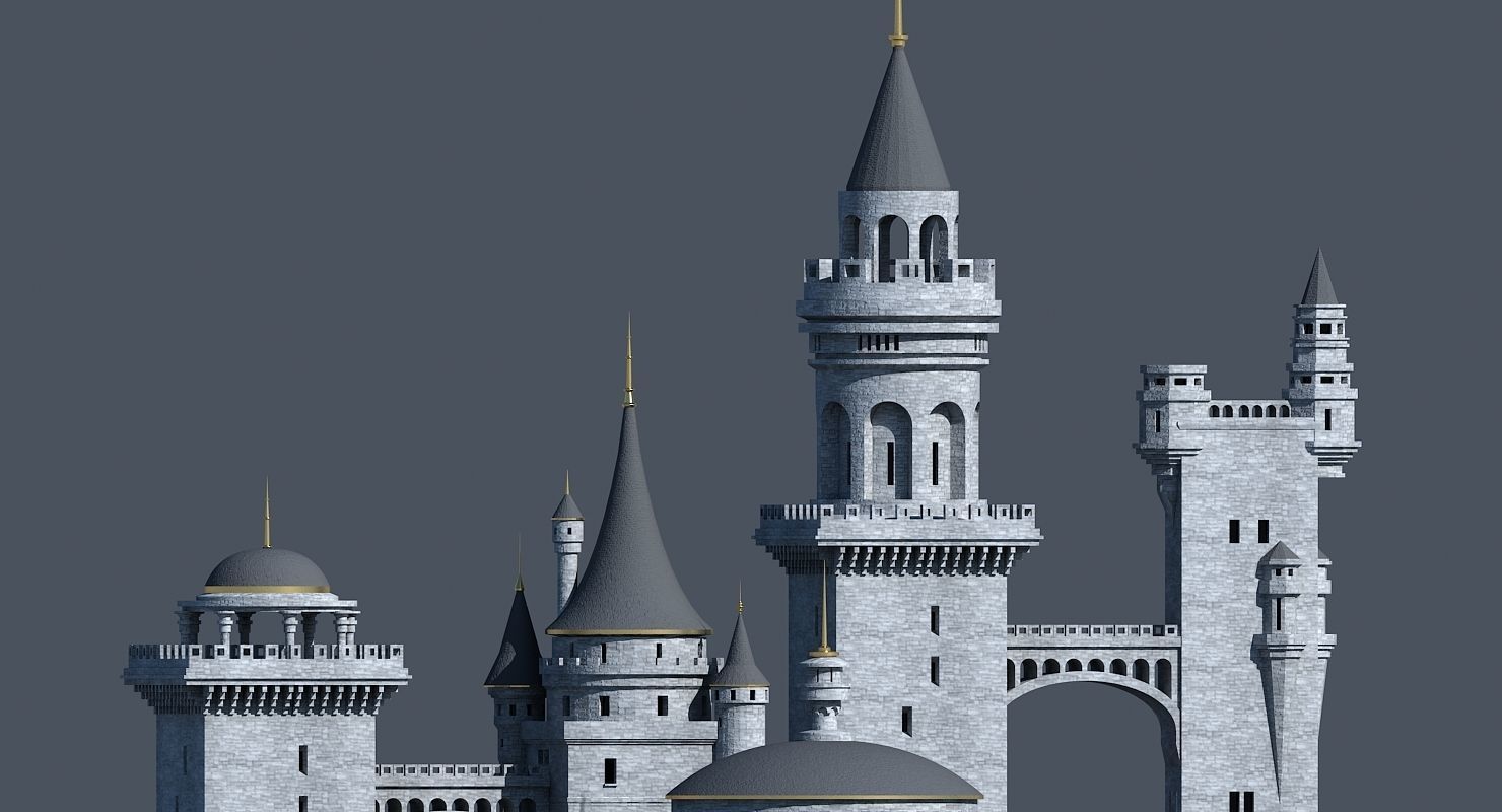 Fantasy Castle 003 3D model_1
