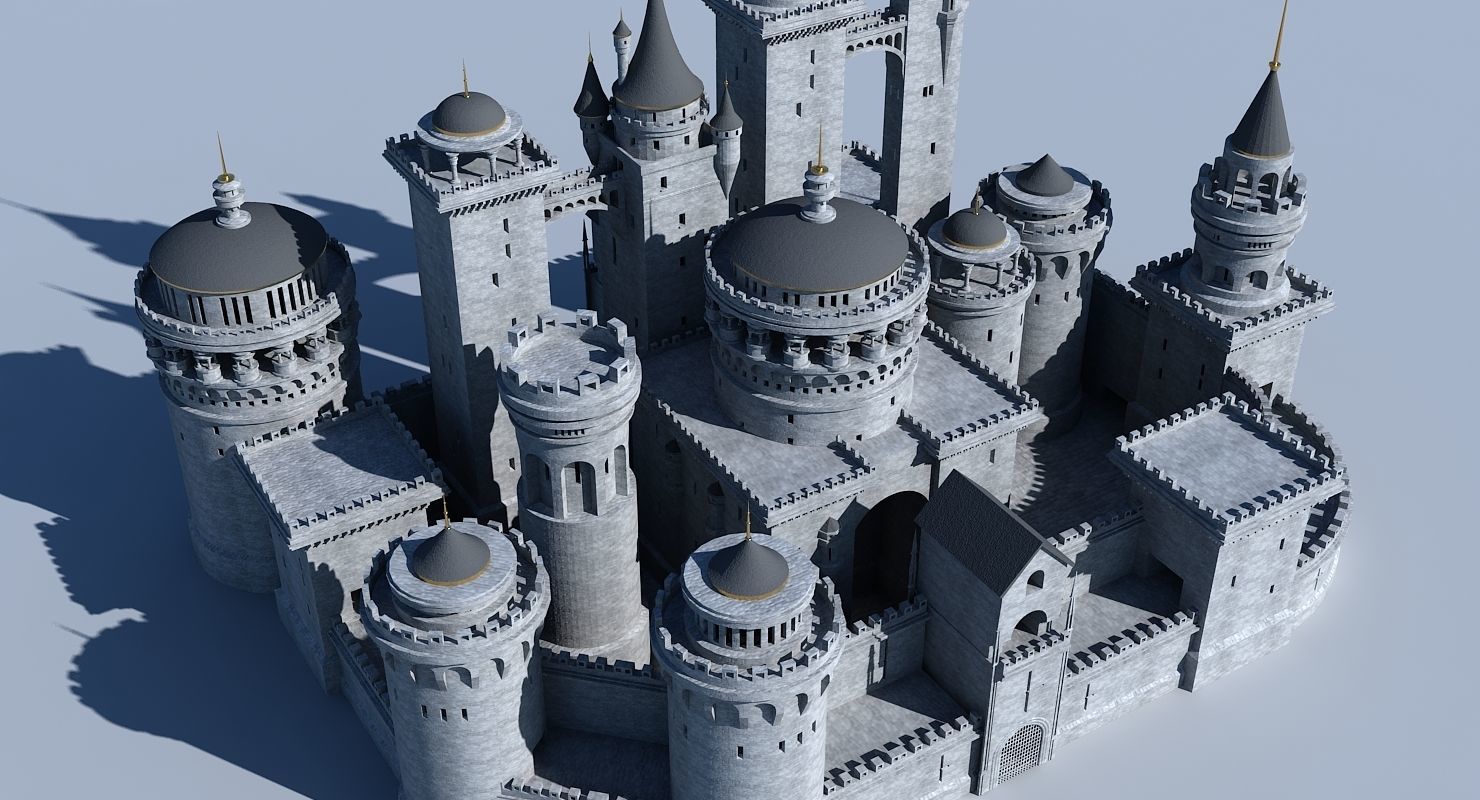 Fantasy Castle 003 3D model_12