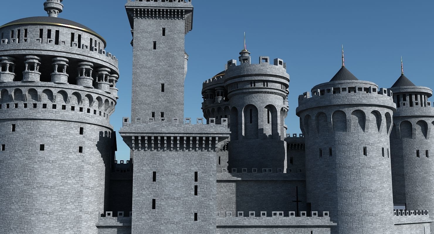 Fantasy Castle 003 3D model_17