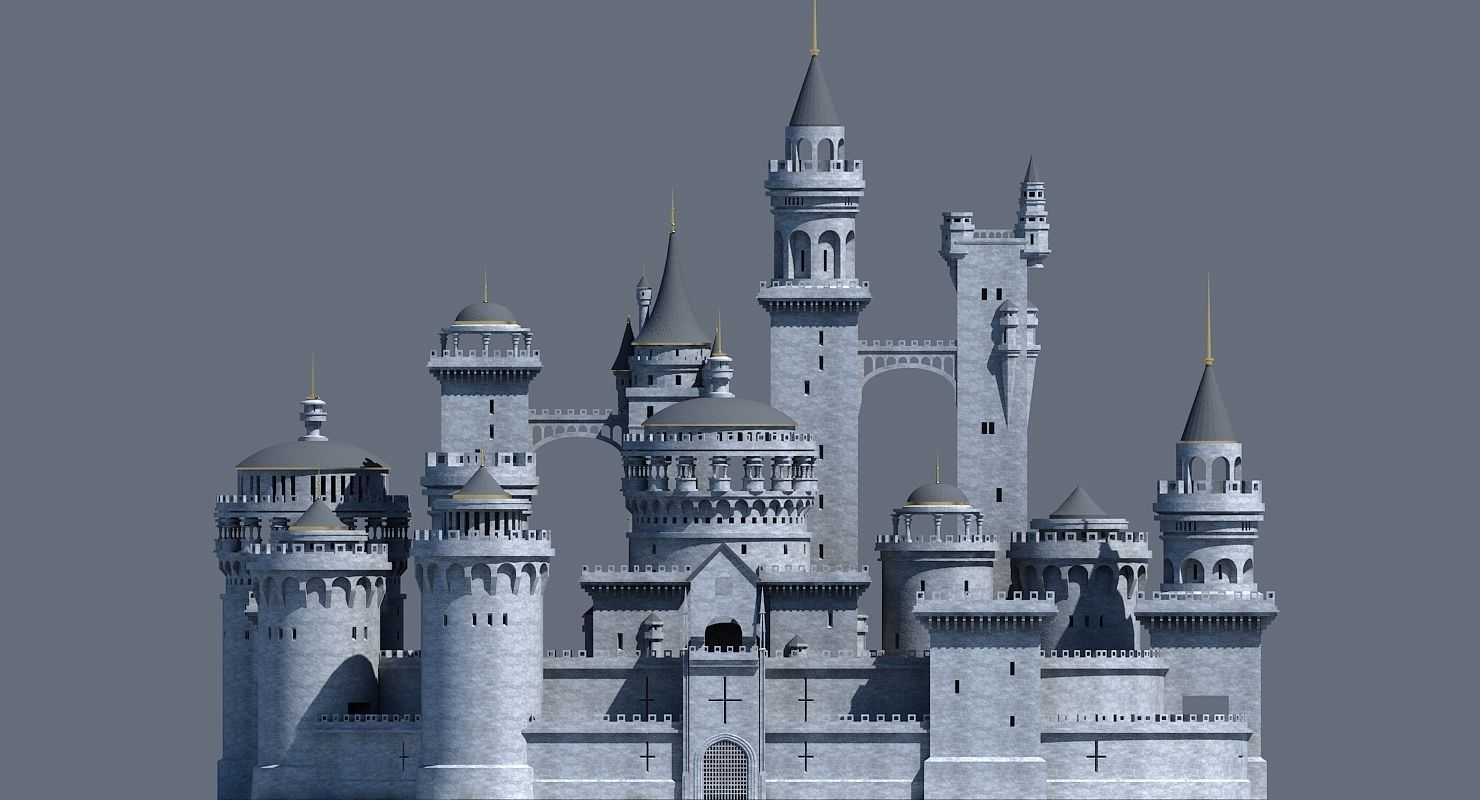 Fantasy Castle 003 3D model_14