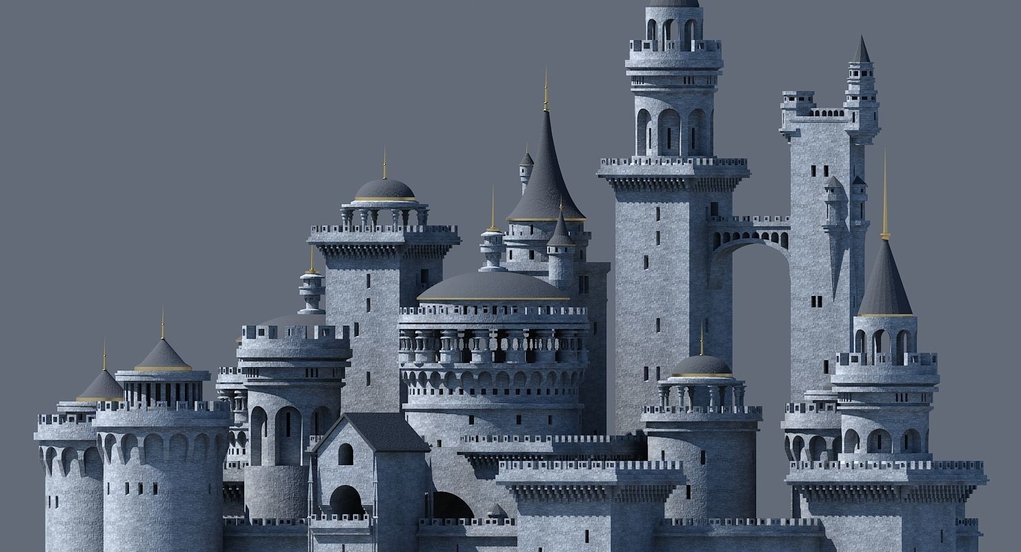 Fantasy Castle 003 3D model_4