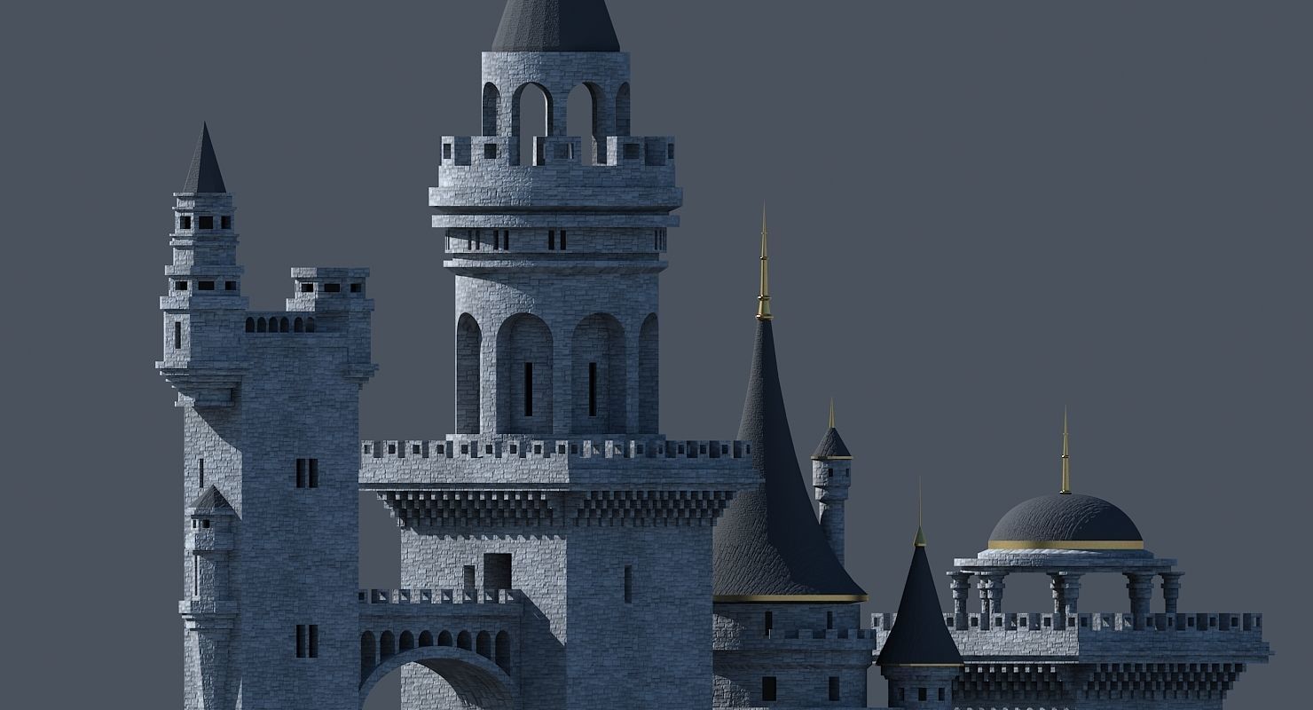 Fantasy Castle 003 3D model_3
