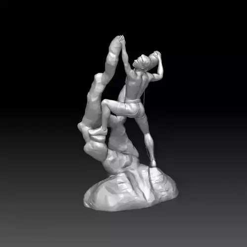  Climber - the conqueror of the fabulous peak 3D print model