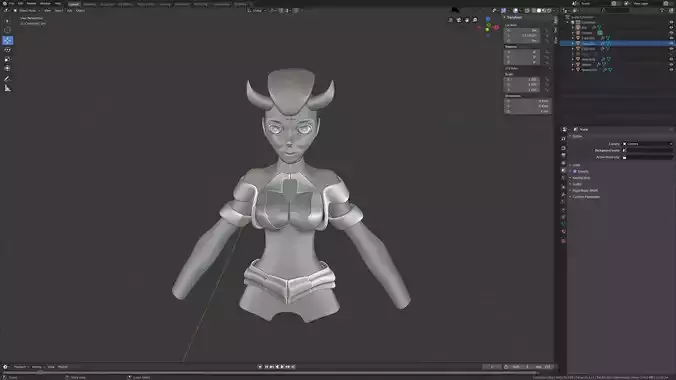 Character mesh Free low-poly 3D model