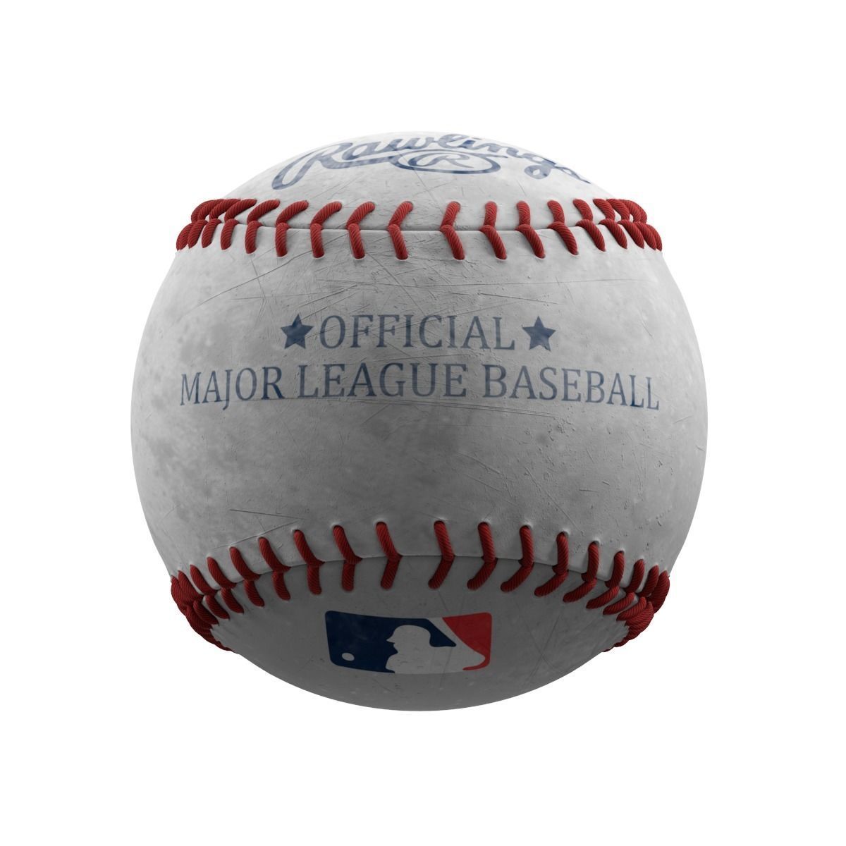 Baseball official mlb 3D model_3