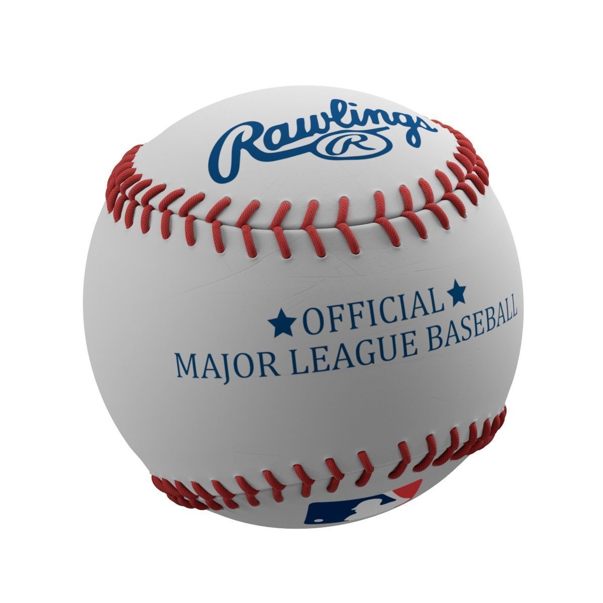 Baseball official mlb 3D model_2