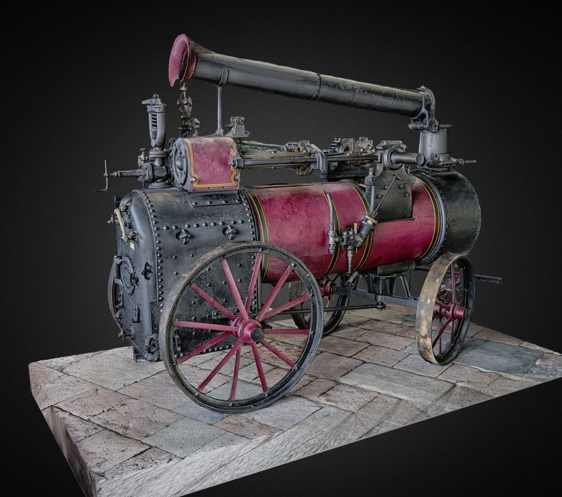 Steam machine - Portable engine photogrammetry scan 3D model | CGTrader