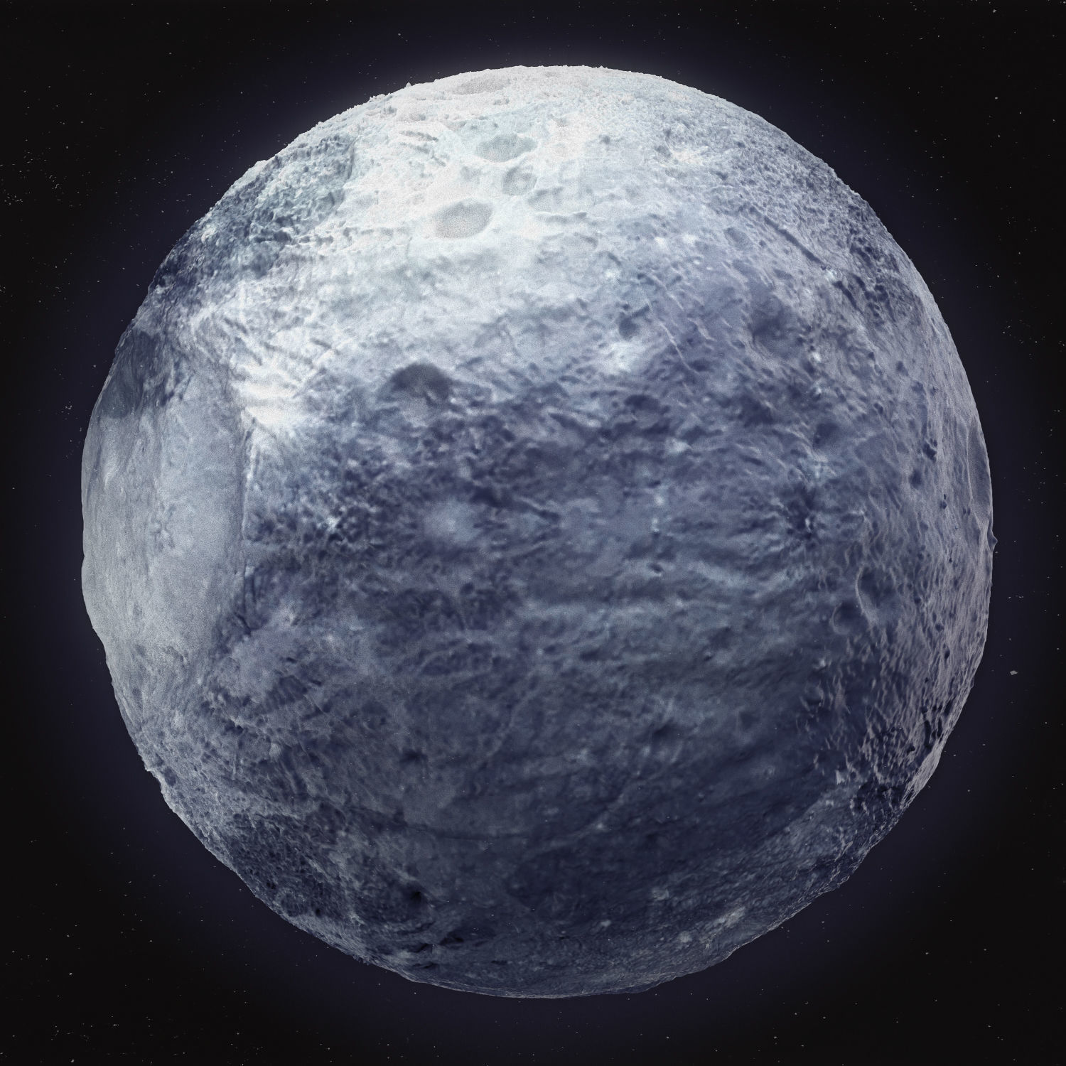 Pluto High Poly 3D model_4