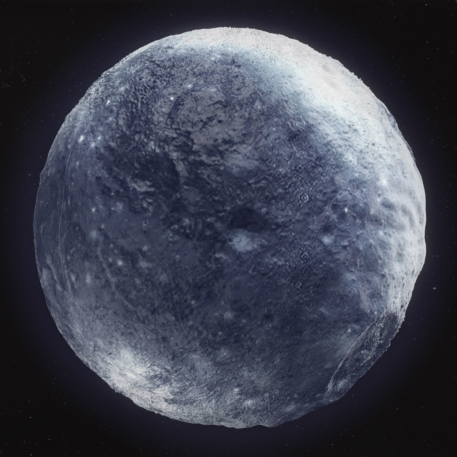 Pluto High Poly 3D model_2