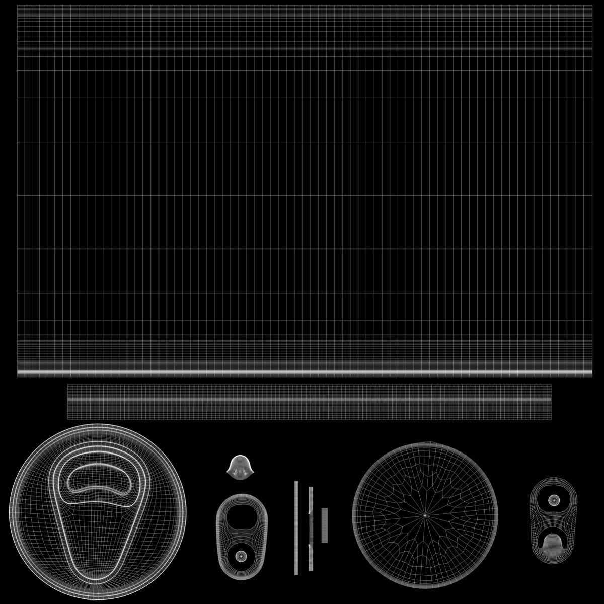 Realistic Drink can with Water Drops 3D model_10