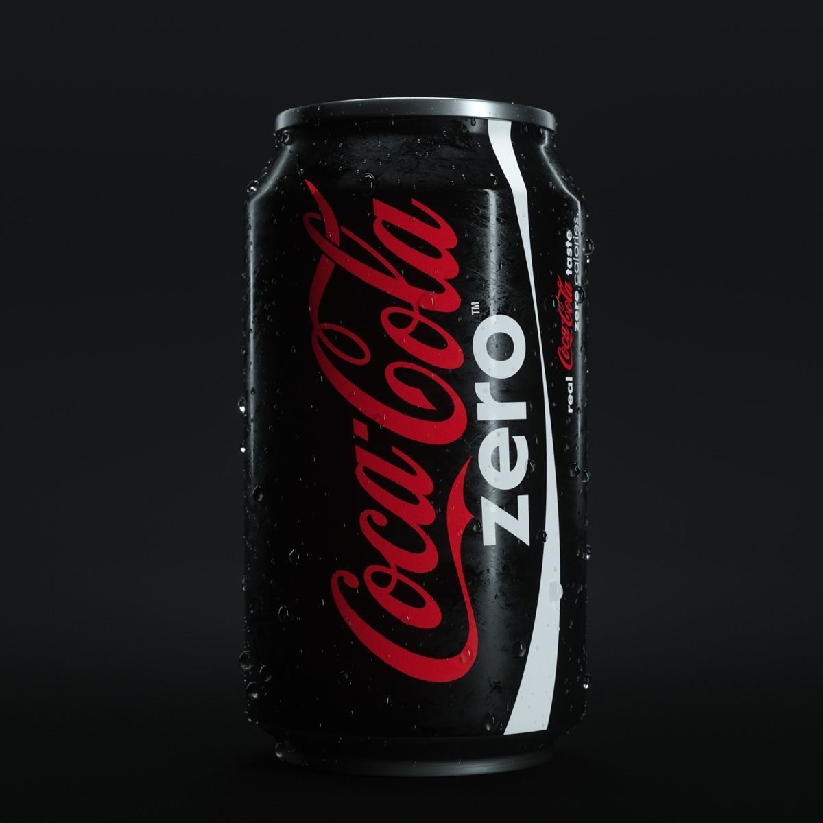 Realistic Drink can with Water Drops 3D model_2