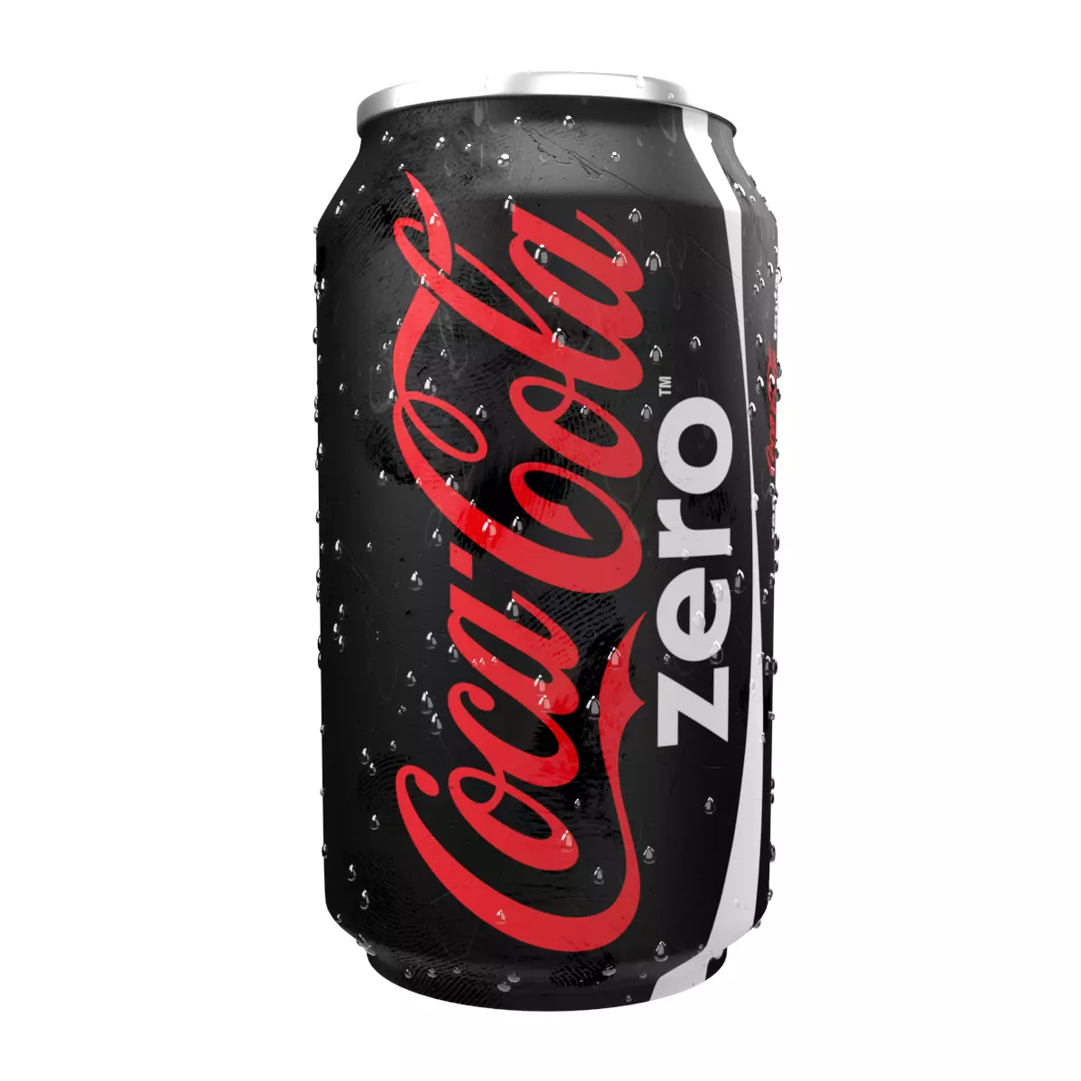 Realistic Drink can with Water Drops 3D model_0