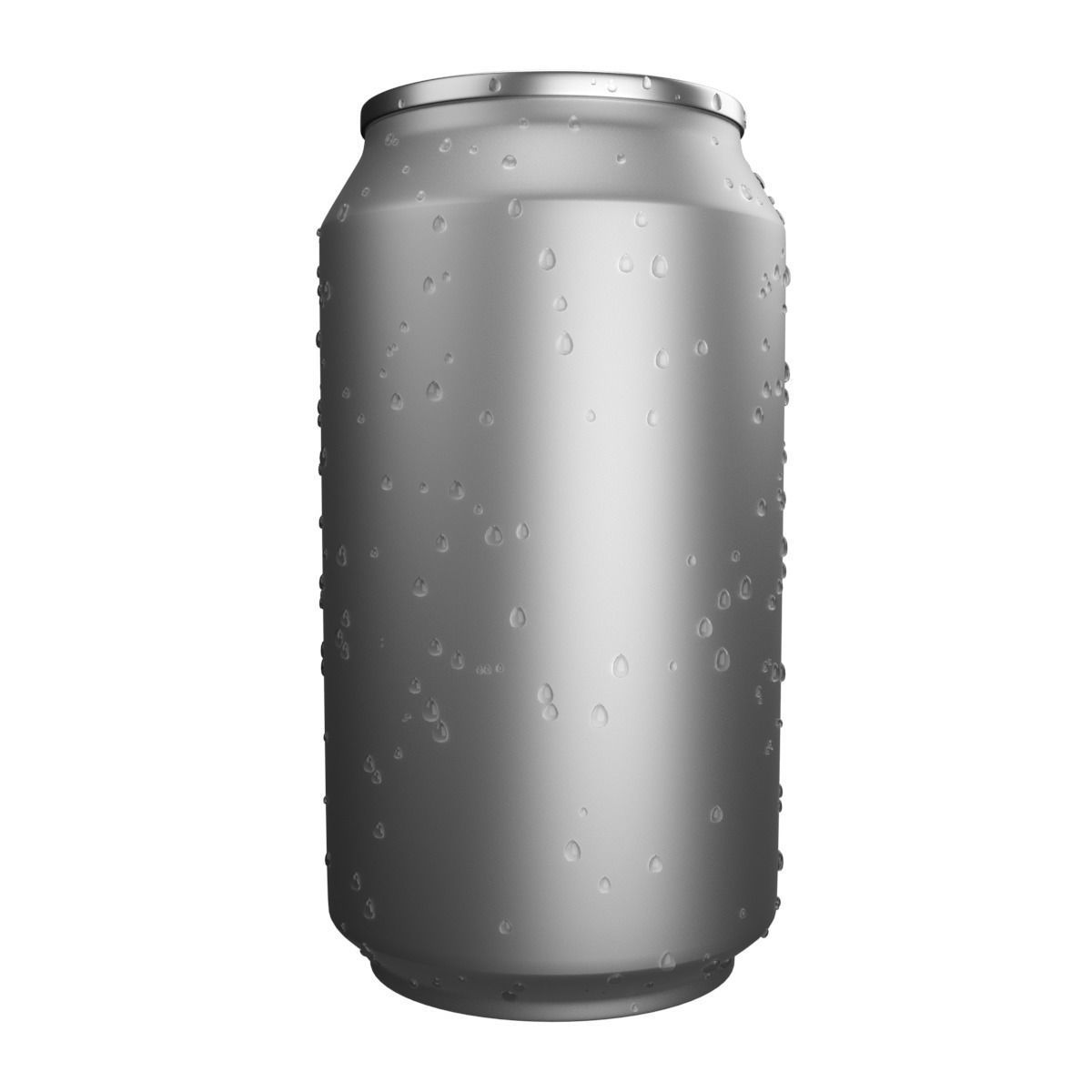 Realistic Drink can with Water Drops 3D model_4