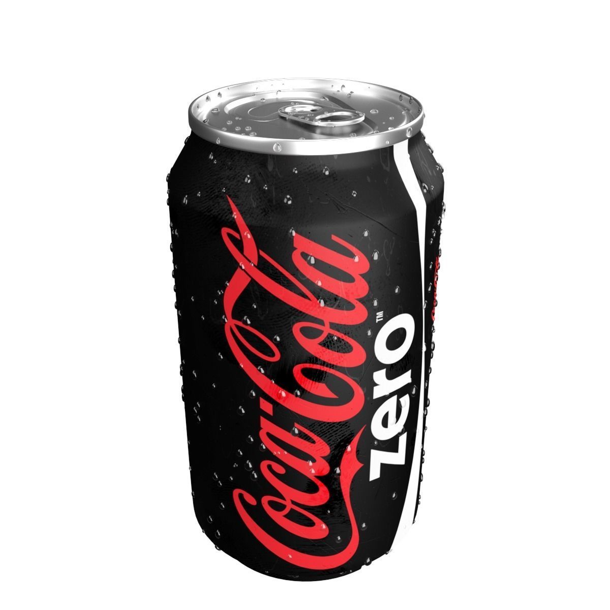 Realistic Drink can with Water Drops 3D model_1