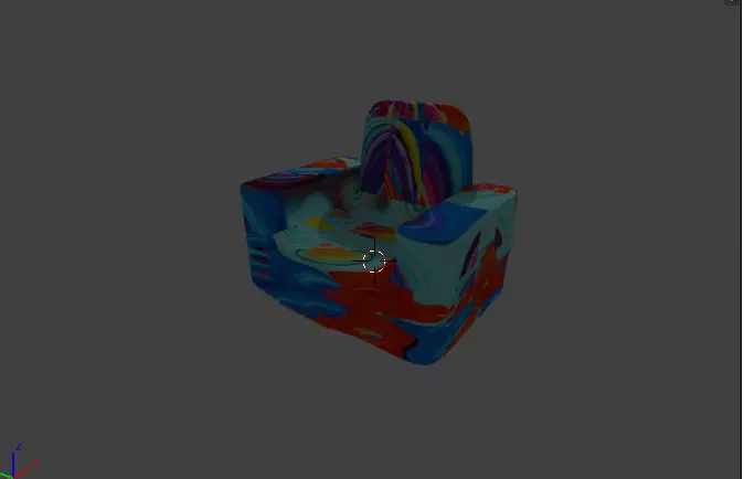 Kidstyle Armchair Free 3d Model Free low-poly 3D model