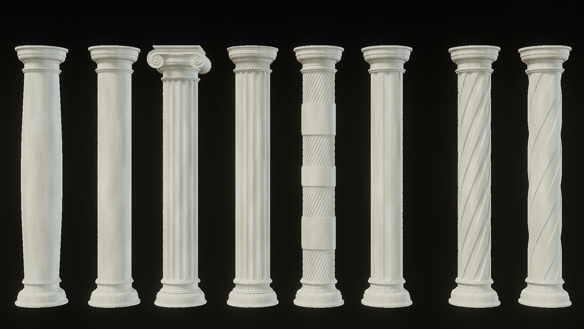 Colunas Gregas 3d Model Cgtrader Colunas Gregas 3d Model Cgtrader