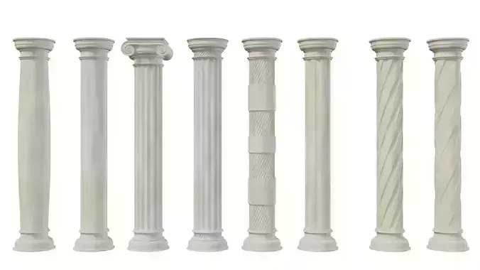 COLUNAS GREGAS 3D model