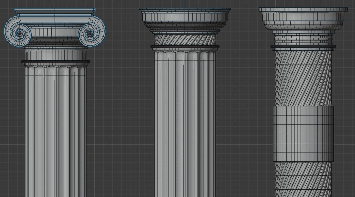 COLUNAS GREGAS 3D model_13