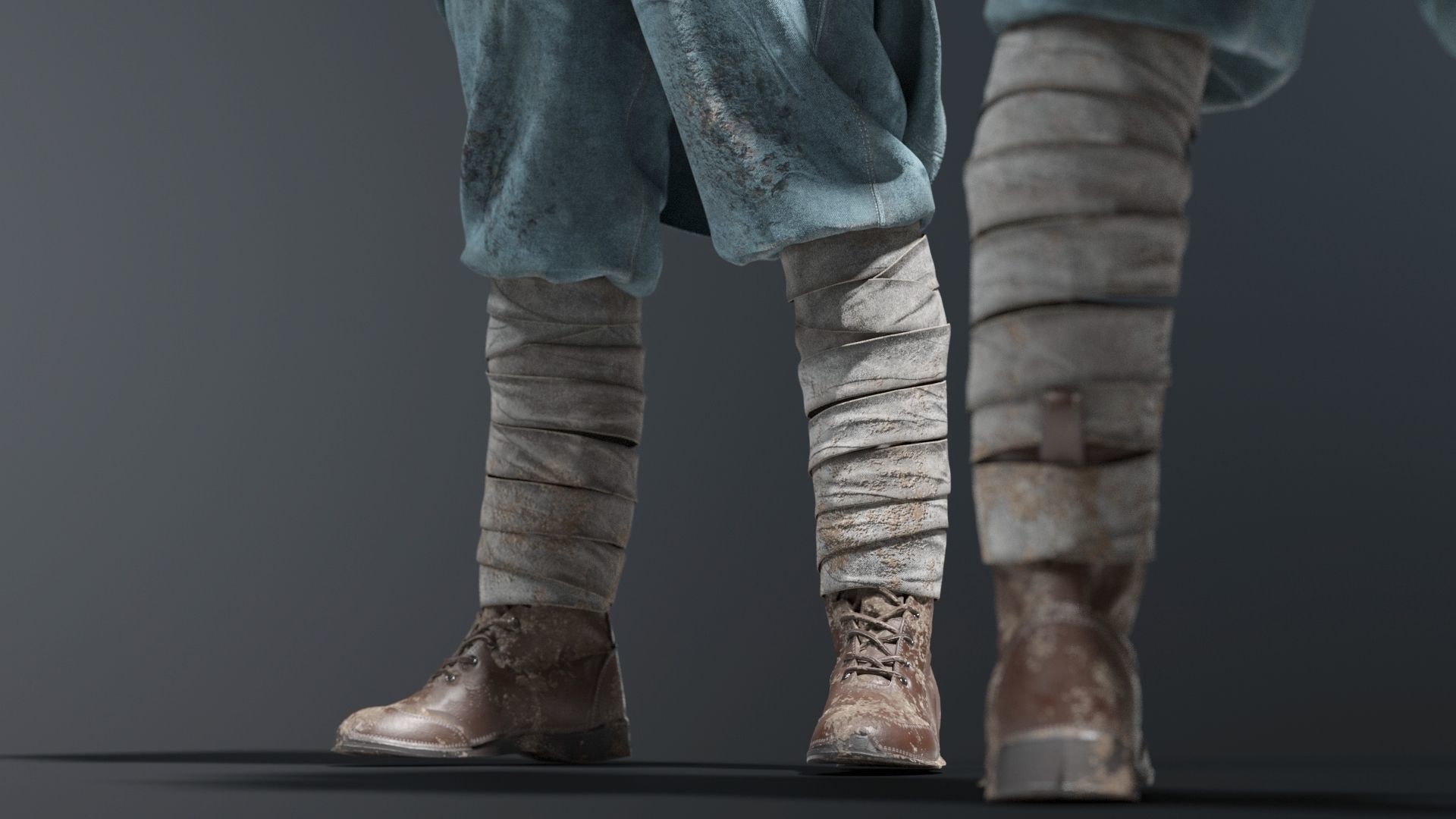 SOLDIER WWI France 3D model_11