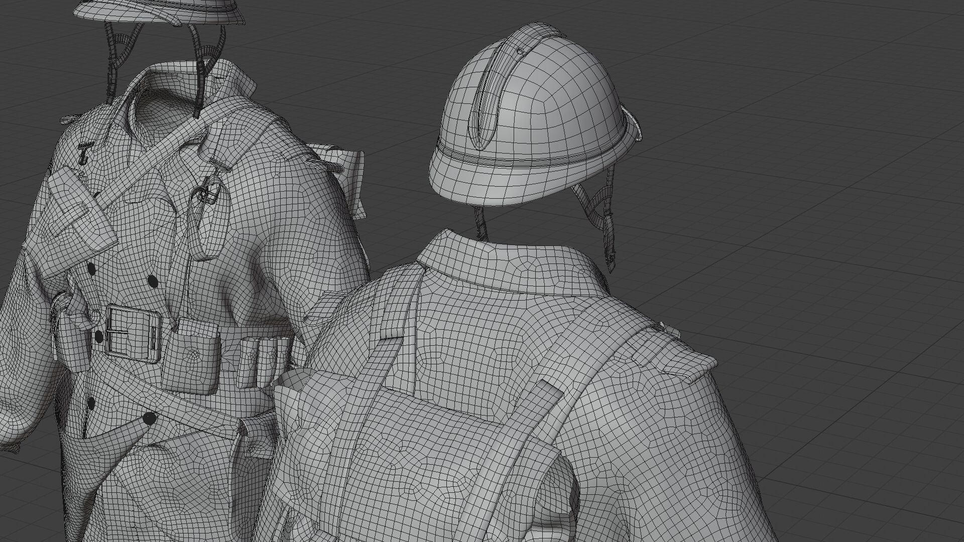 SOLDIER WWI France 3D model_30