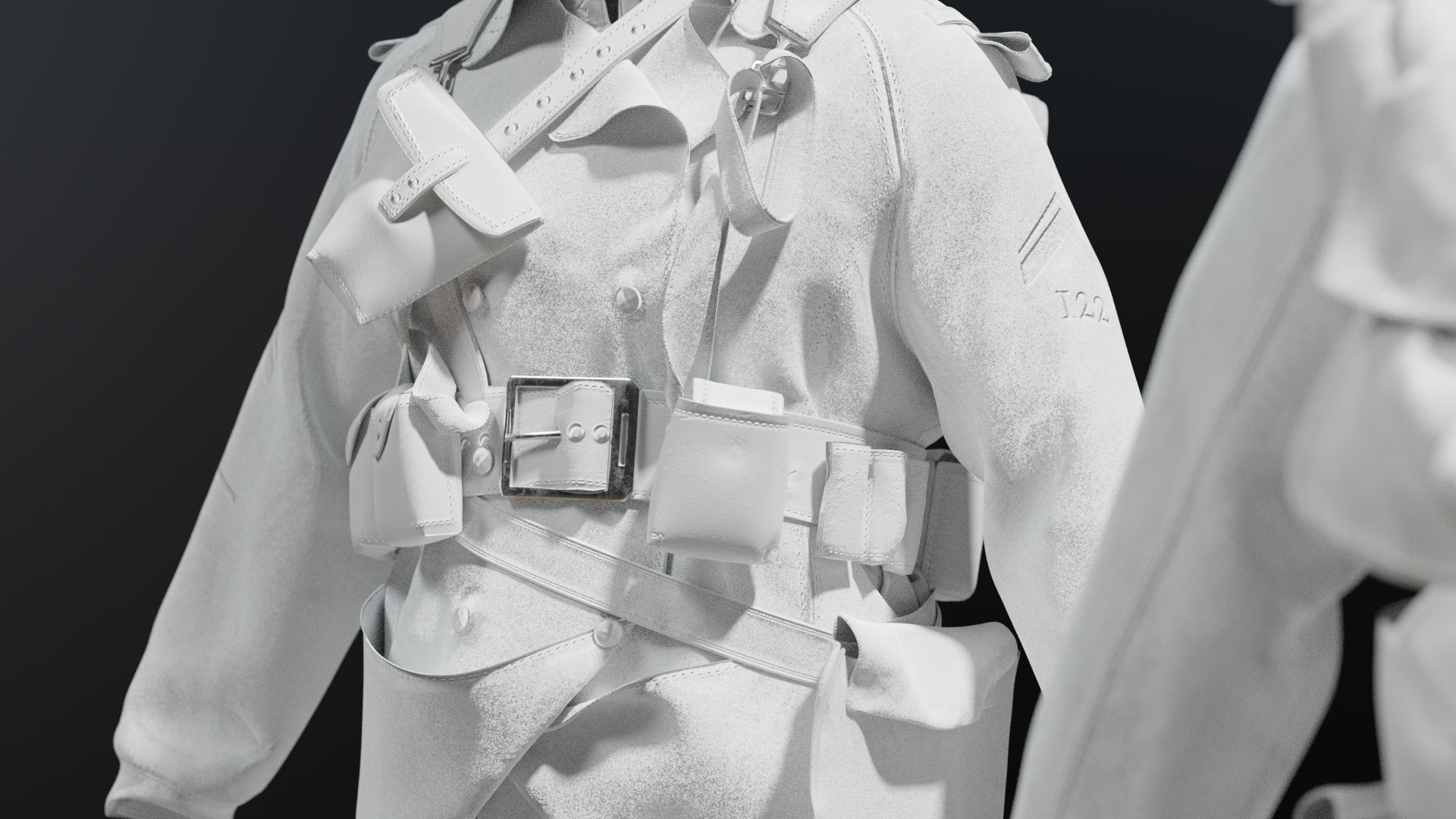 SOLDIER WWI France 3D model_20