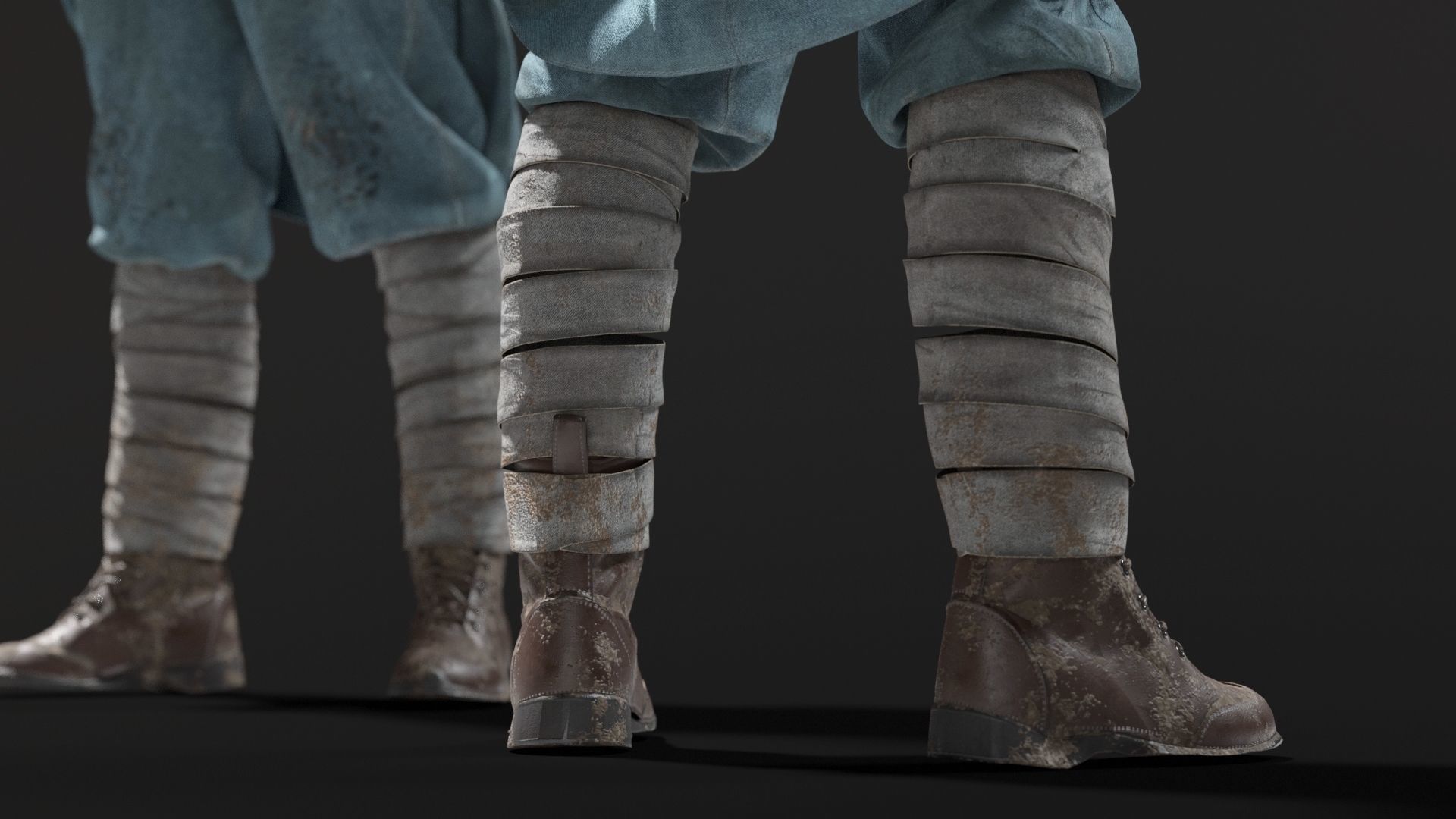 SOLDIER WWI France 3D model_12