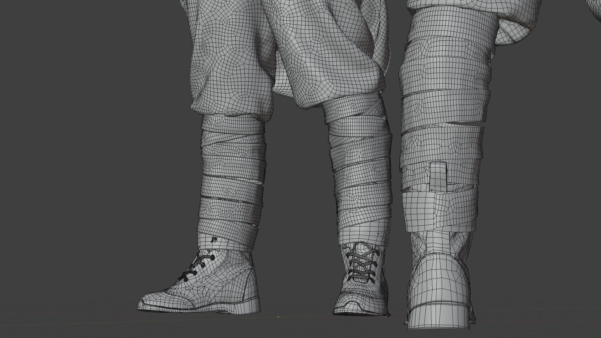 SOLDIER WWI France 3D model_36