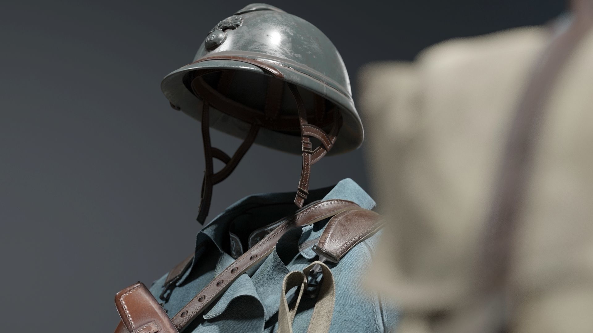SOLDIER WWI France 3D model_6
