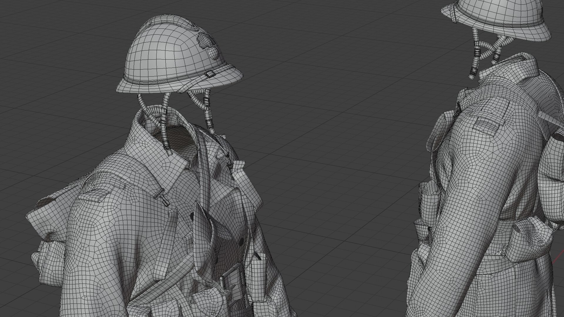SOLDIER WWI France 3D model_29