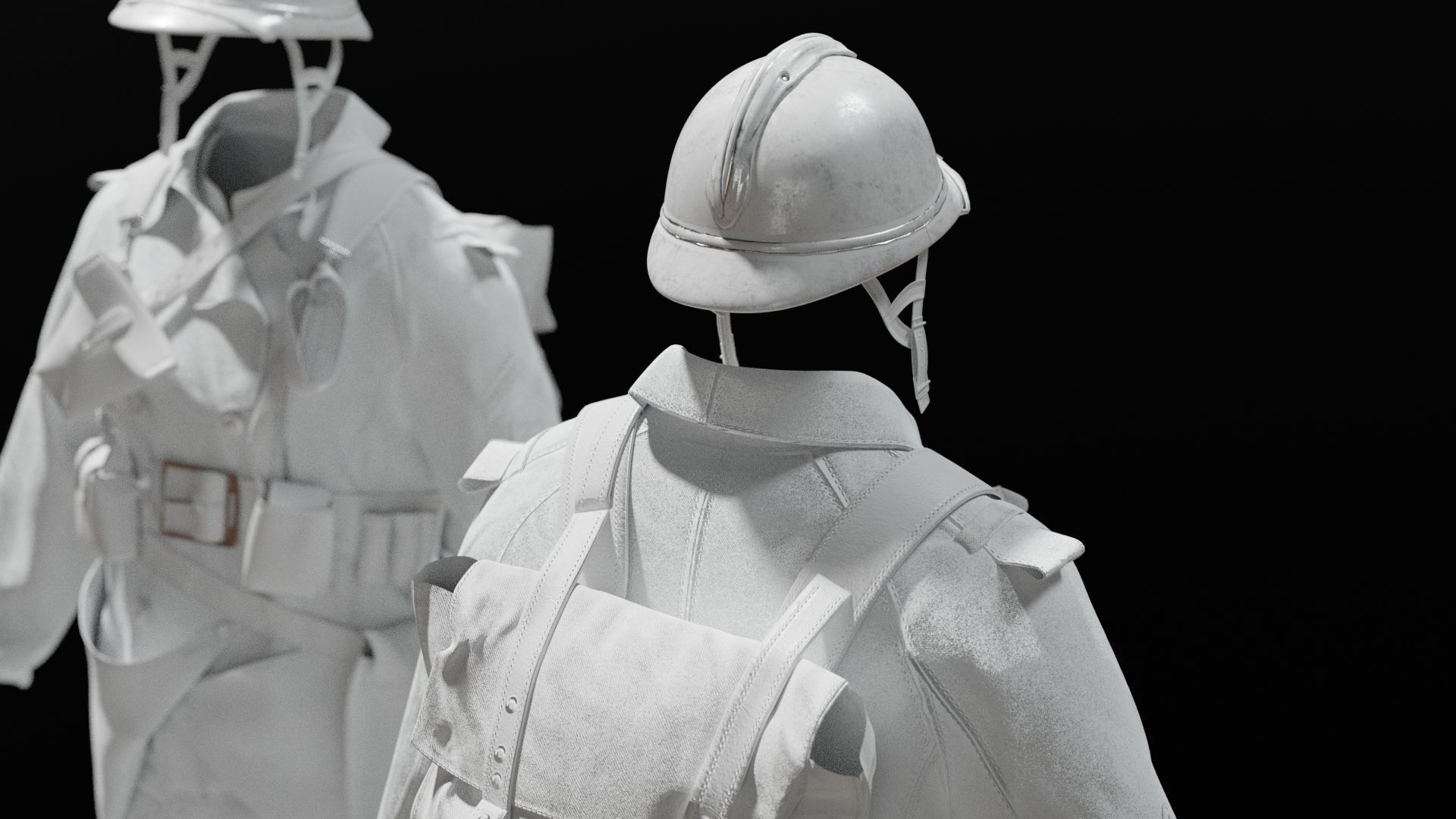 SOLDIER WWI France 3D model_17