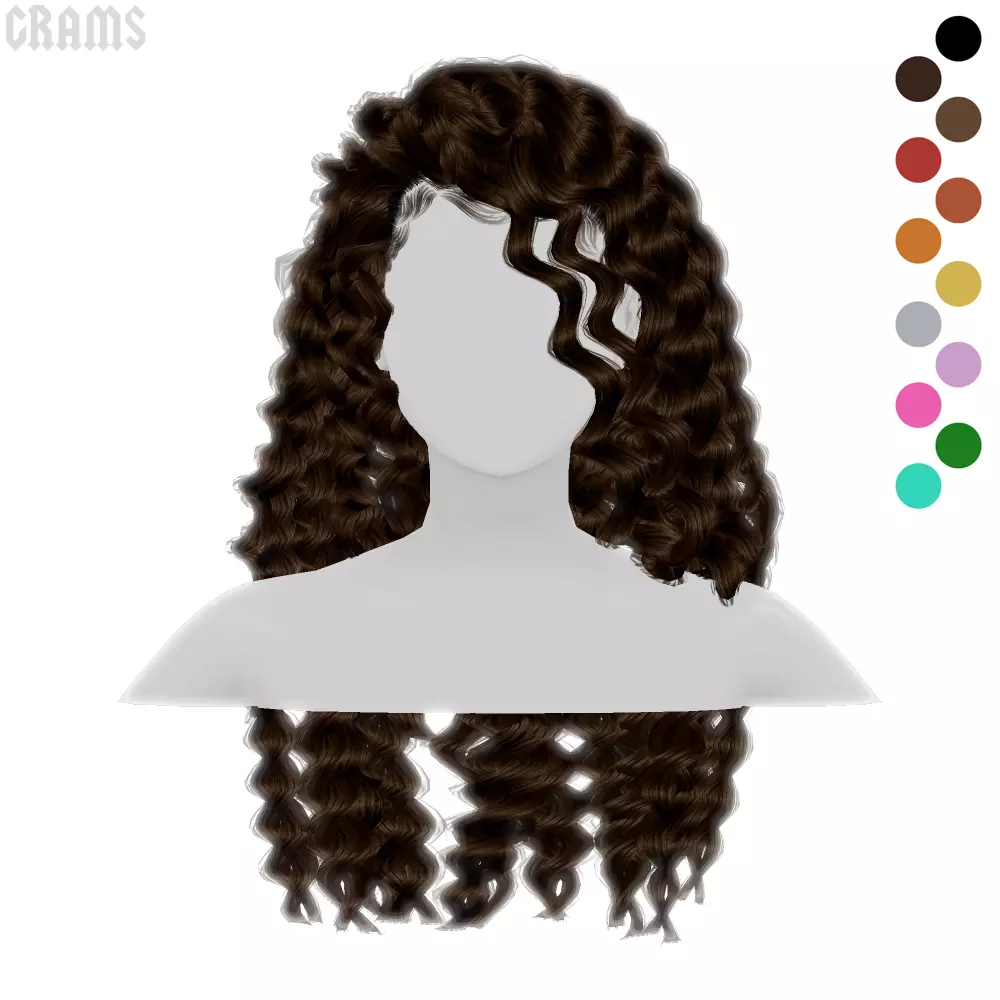 Twist Hair 3D model_0