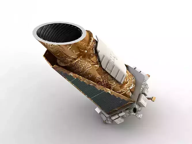 Kepler Space Telescope Low-poly 3D model