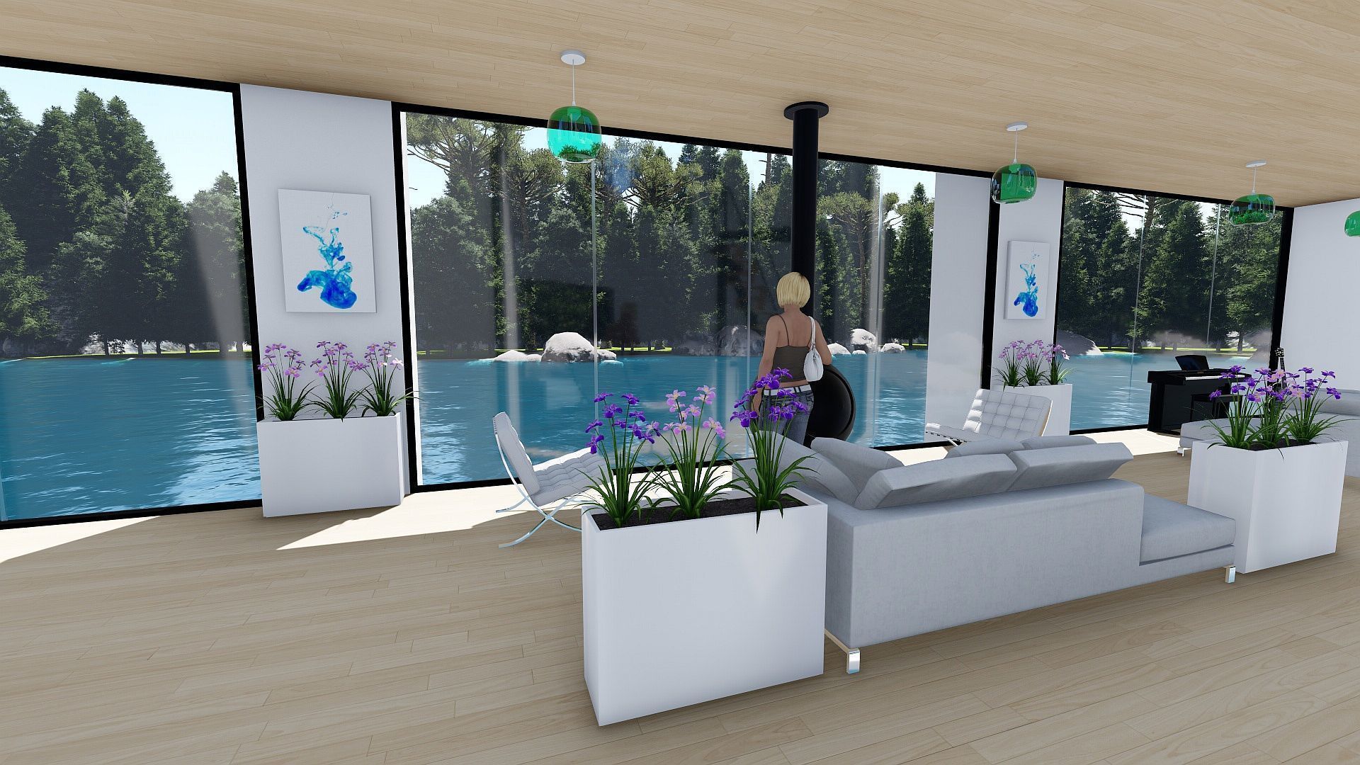 House on the Lake 3D model_5