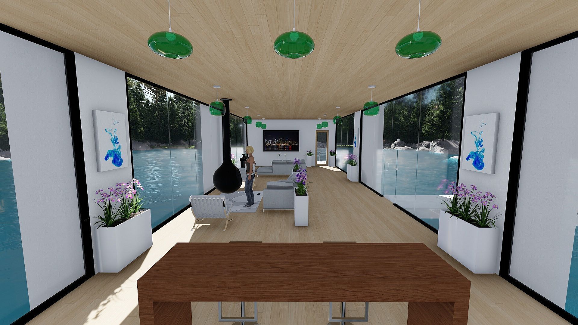 House on the Lake 3D model_4