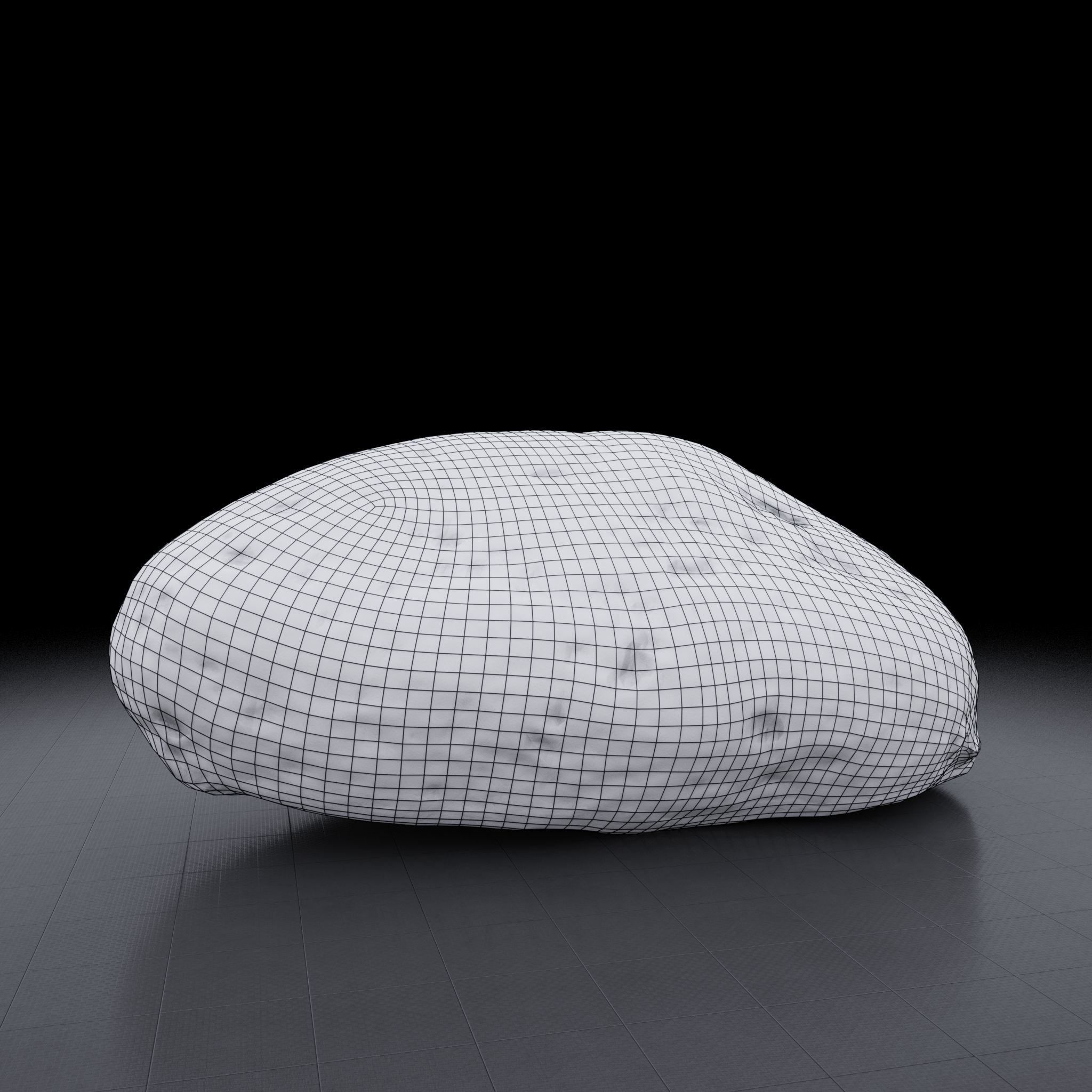 Rock 3D model - Photoscanned PBR Textures Low-poly 3D model_6