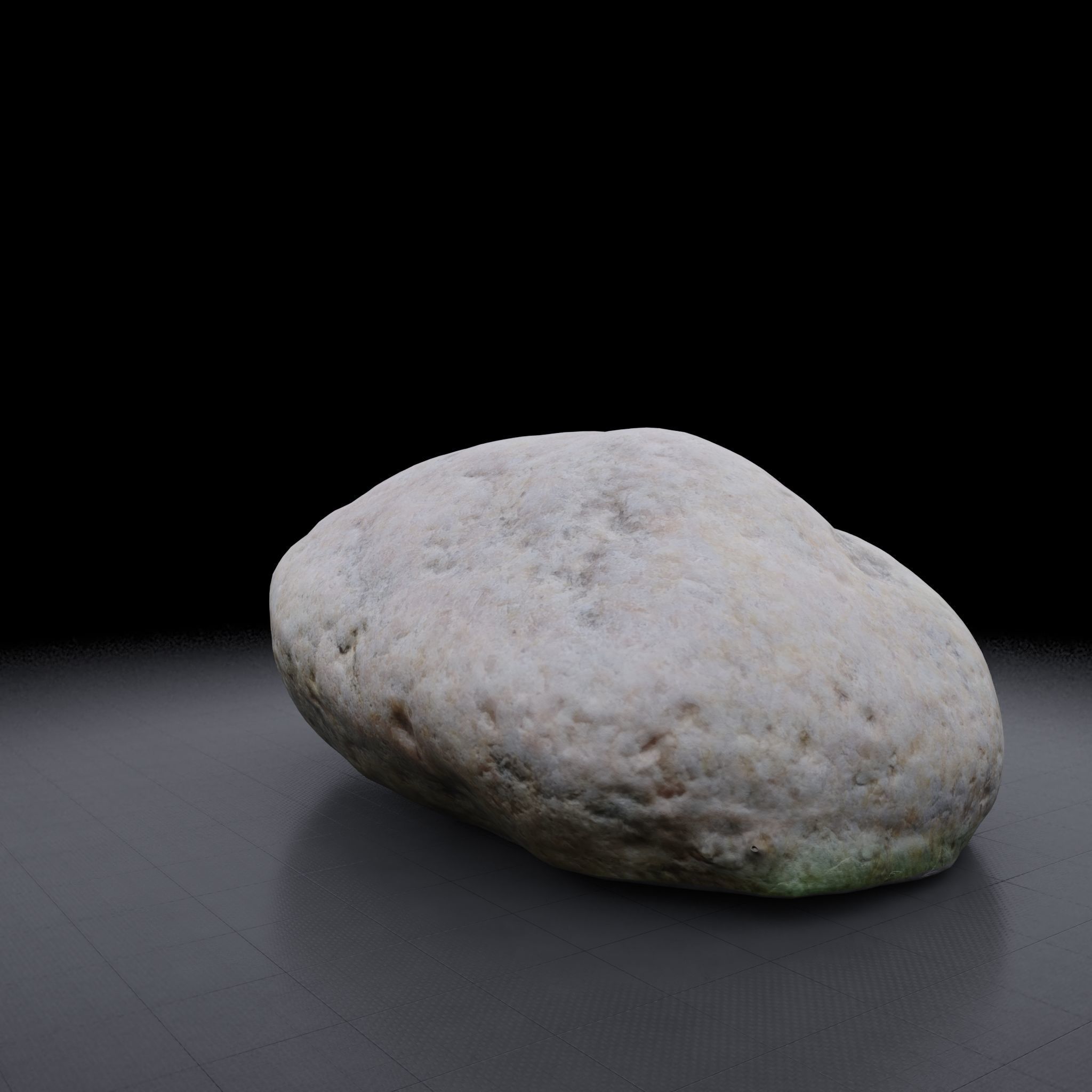 Rock 3D model - Photoscanned PBR Textures Low-poly 3D model_2