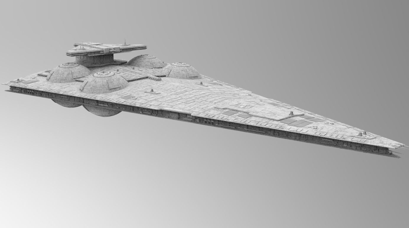 Interdictor - Immobilizer 418 Star Destroyer - Star Wars 3D model_27