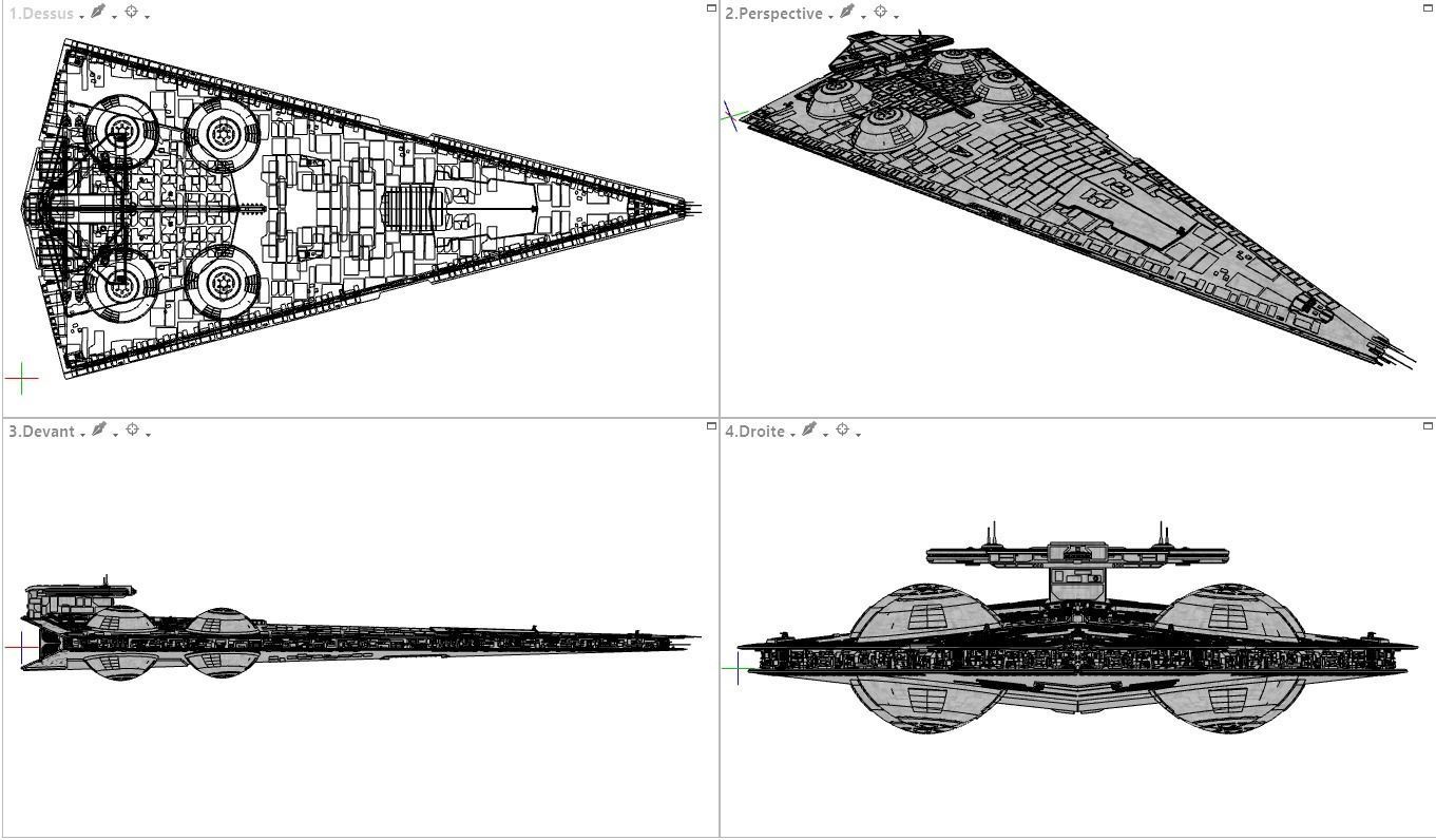 Interdictor - Immobilizer 418 Star Destroyer - Star Wars 3D model_9