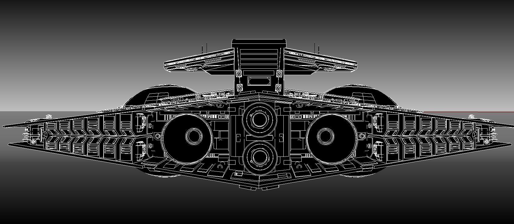 Interdictor - Immobilizer 418 Star Destroyer - Star Wars 3D model_23