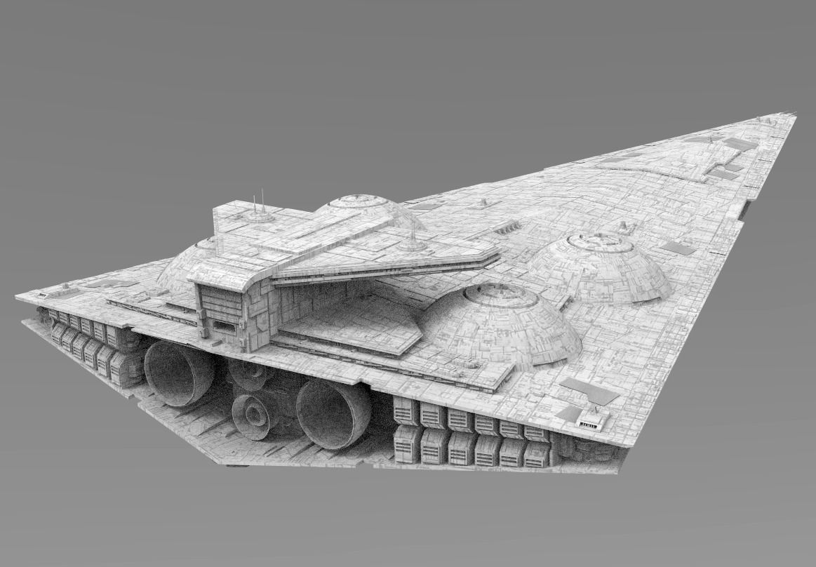 Interdictor - Immobilizer 418 Star Destroyer - Star Wars 3D model_5