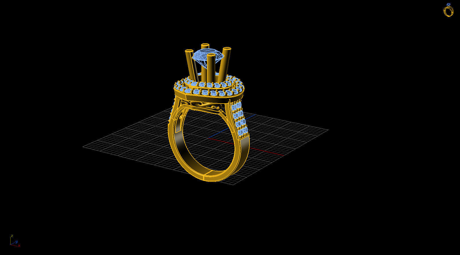 ring 09 3D print model_3