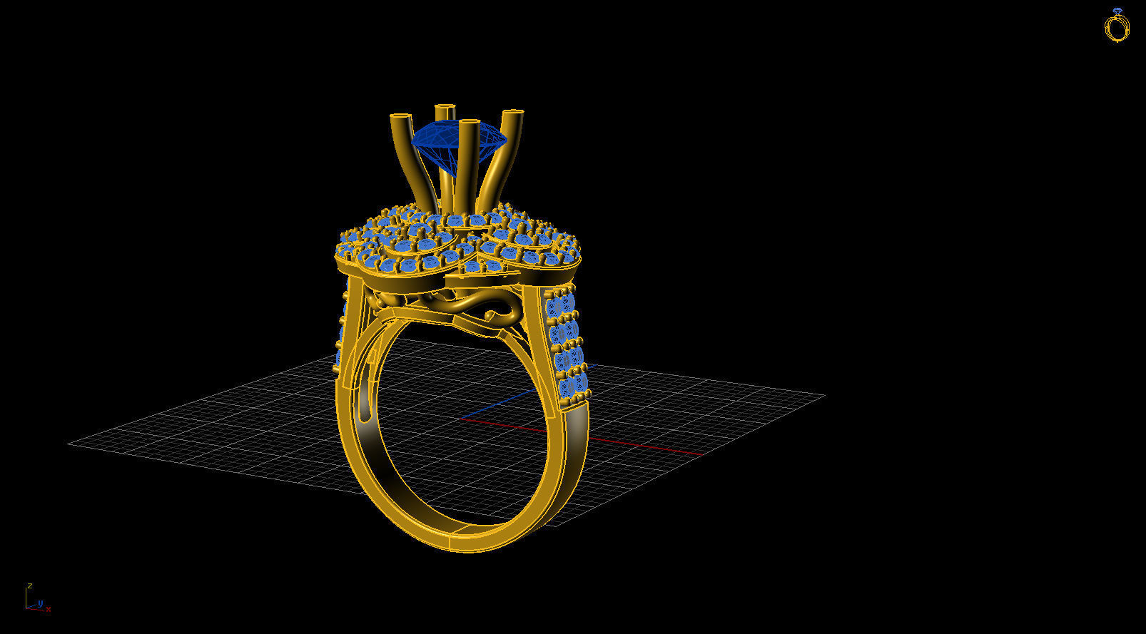 ring 13 3D print model_3